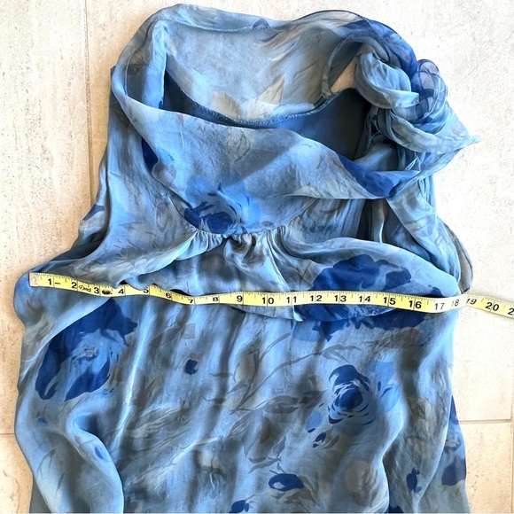 Italian Made Silk Ruffle - Tiered Summer Dress Size S-M - Picture 5 of 8